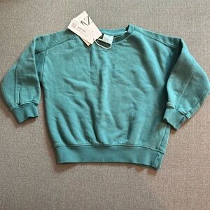 NWT Zara Teal Sweatshirt Sz 3-4